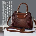 【\クーポン利用で20%OFF!/】 ハンドバッグ レディース クロコダイル調ハンドバッグ 軽い 冬 おしゃれ ミニバッグ 春 ブランド 財布 小さめ 黒 ミニトートバッグ カジュアル トート ショルダーバッグ ワンマイルバッグ 布 ミニ 革 斜めがけ 小さい 秋
