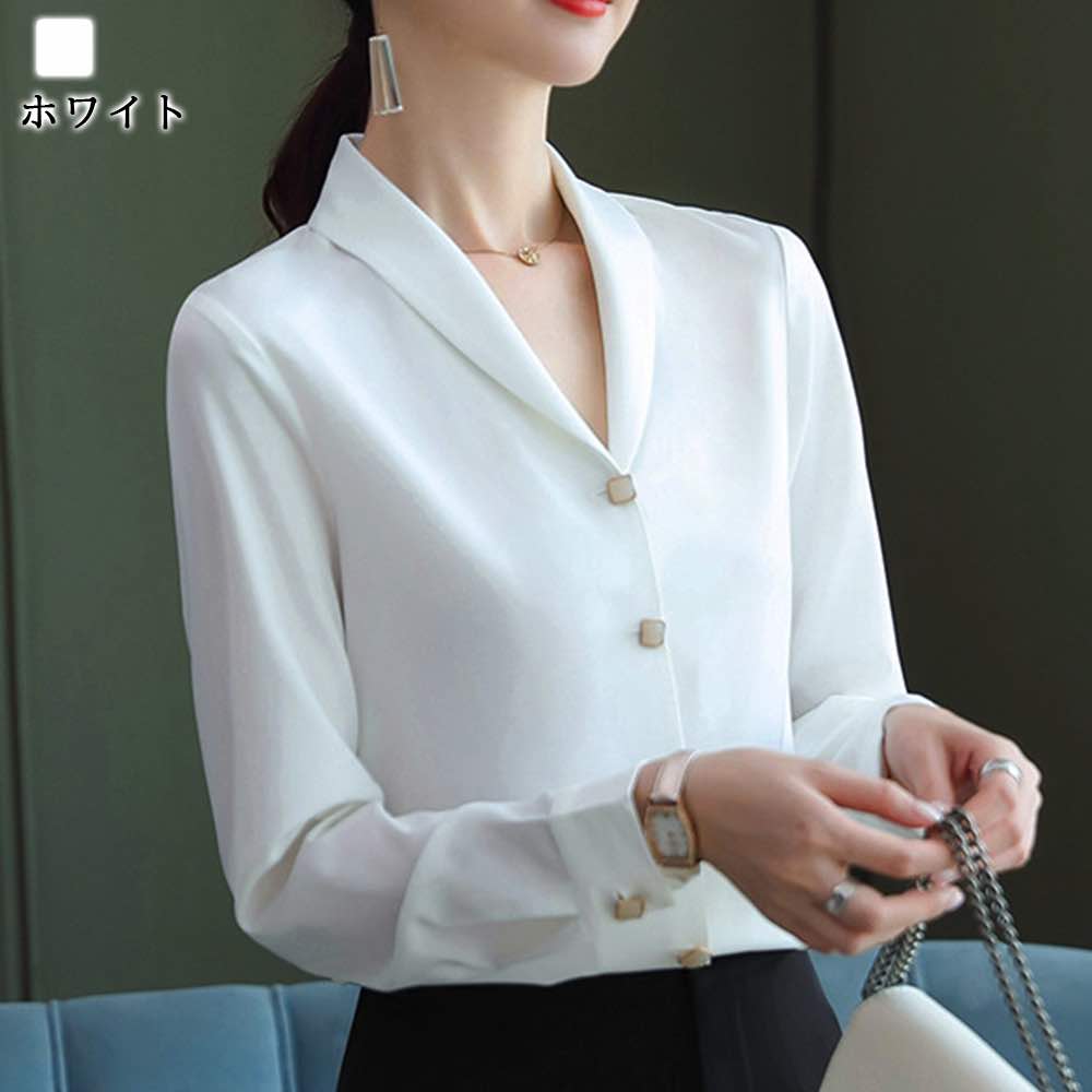 ブラウス レディース サテンブラウス 事務服 ...の紹介画像3