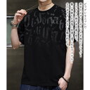 【\クーポン利用で20%OFF!/】 Tシャツ メンズ 英字プリントルーズシャツ おしゃれ ブラック 涼しい 40代 Vネック ロング 綿 肌着 カジュアル スポーツ ワッフル ブランド ゆったり 7分袖 シャツ ポリエステル おすすめ 薄手 ティーシャツ ジャケット オシャレ 春
