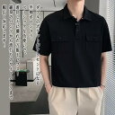 【\クーポン利用で20%OFF!/】 ポロシャツ メンズ ダブルポケット半袖シャツ 春 40代 シニア 60代 七分袖 黒 襟付き 白 ゴルフウェア 前開き ビジネス ゆったり 介護 夏 おしゃれ 涼しい スポーツ コーデ ウェア 着こなし 薄手 おすすめ ブランド ロング 作業着