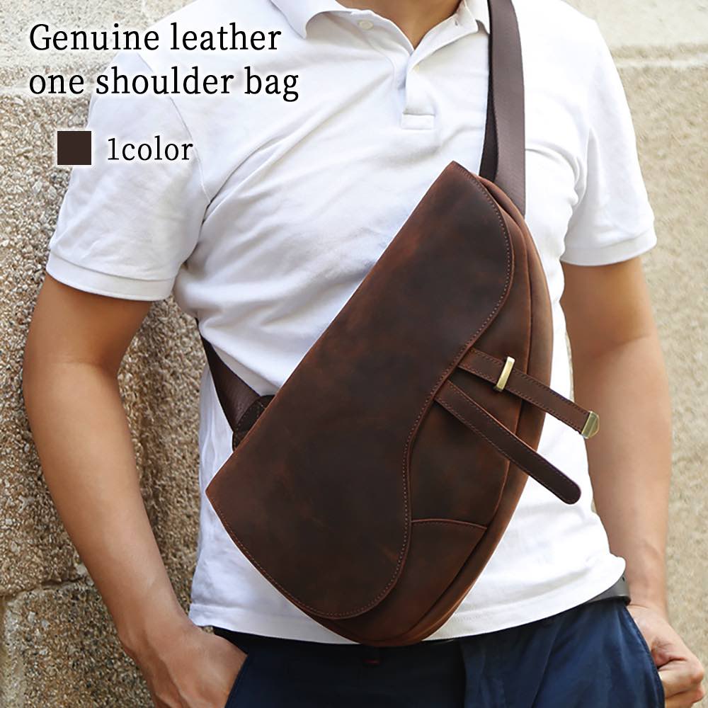 ボディバッグ メンズ 本革ワンショルダーバッグ きれいめ 50代 ショルダーバッグ 横型 おすすめ ウエストバッグ ハイ 30代 スポーツ 夏 革 ウエストポー...