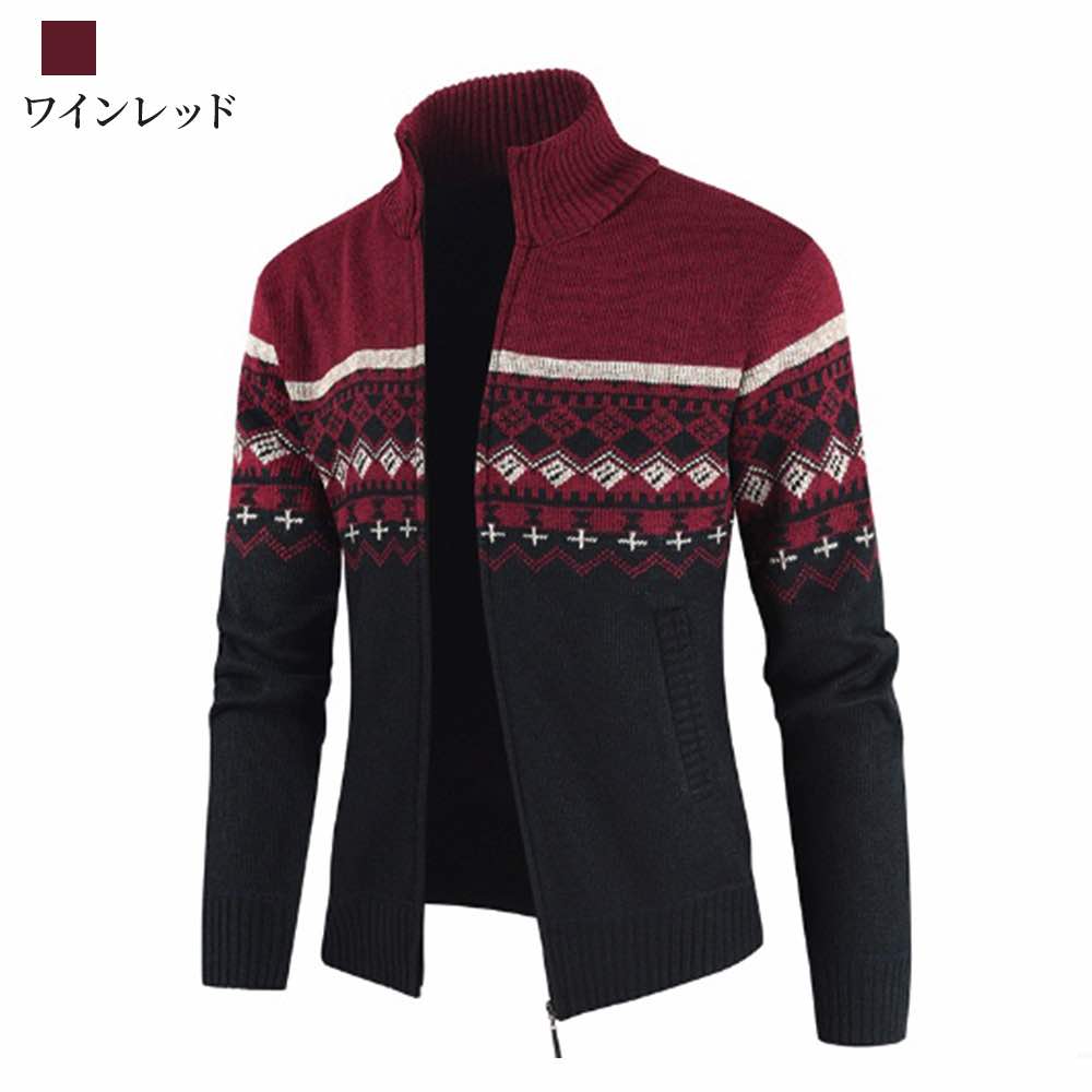 【＼クーポン利用で20%OFF!／】 ブルゾン メンズ ニットジップジャケット コーデュロイ 防寒 ボア 大きいサイズ おすすめ ゴルフ パーカー ビジネス きれいめ シニア ジャケット ウェア マウンテン かっこいい コーデ 作業着 キルティング 春 アウター ジャンパー weartech-10089637 TOKYO SIC(トウキョウシック) サンプル画像3
