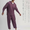 【\クーポン利用で20%OFF!/】 パーカー メンズ リブパーカー ジップ 長袖 ゴルフ スウェット アウター プルオーバー ブランド 白 大人 大きいサイズ...