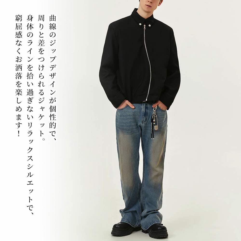 ブルゾン メンズ カーブジップジャケット かっこいい ゴルフ きれいめ ブランド パーカー マウンテン キルティング ジャンパー 冬 おすすめ 防寒 秋 コーデ 春 コーデュロイ ウェア 40代 ジャケット 中綿 大きいサイズ 作業着 ボア アウター ビジネス 厚手 シニア weartech-10084451 TOKYO SIC(トウキョウシック) サンプル画像2