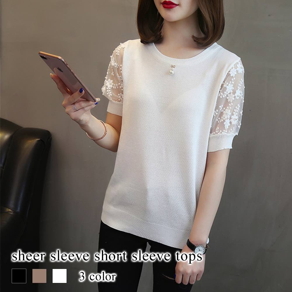 Sleeveless - シャツ レディース シアー袖半袖トップス 白 事務服 ブラウス 形態安定 春 夏 襟付き 大人 シャツブラウス ポロシャツ カジュアル ゆったり ブランド Tシャツ ボタンシャツ オフィス トップス 半袖 おしゃれ スポーツ カットソー かわいい しわになりにくい 麻