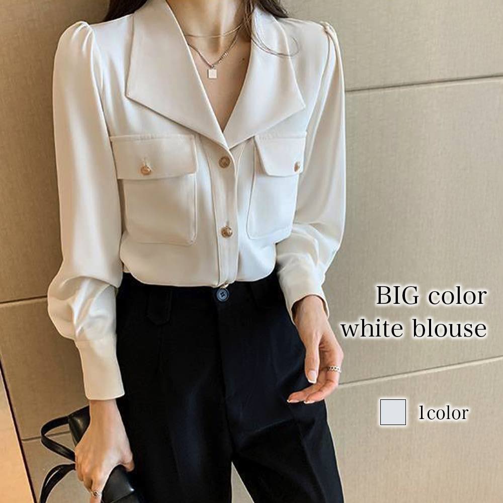 ブラウス レディース BIGカラー白ブラウス フリル ブランド きれいめ スーツ ワンピース 長袖 カットソー 冬 Tシャツ ノーアイロン 事務服 高品質 オフィス レース 黒 おしゃれ ボウタイ 春 シャツ シフォン カジュアル 安い 人気 秋 厚手 白 フォーマル 50代
