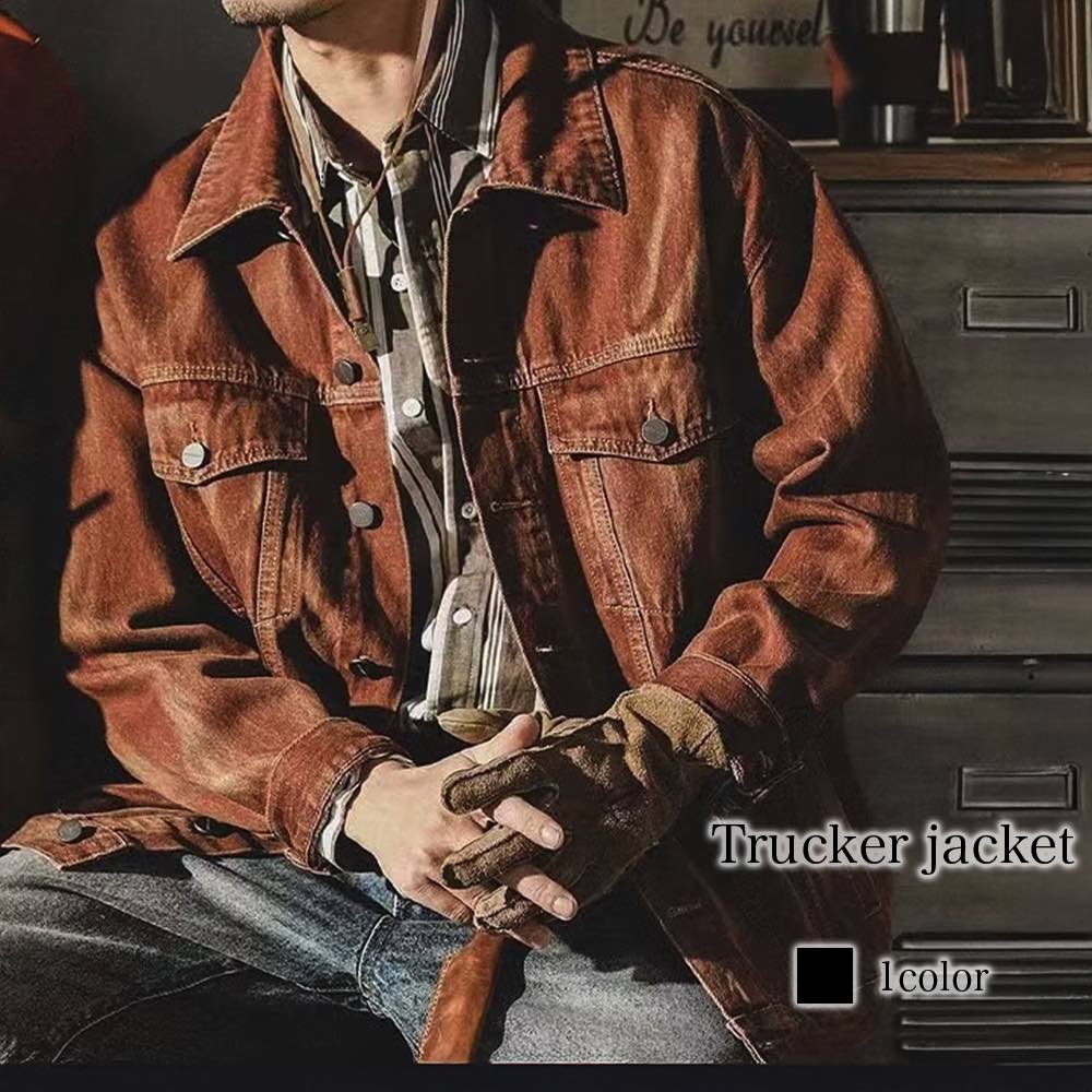 ステンカラーコートメンズトラッカー...