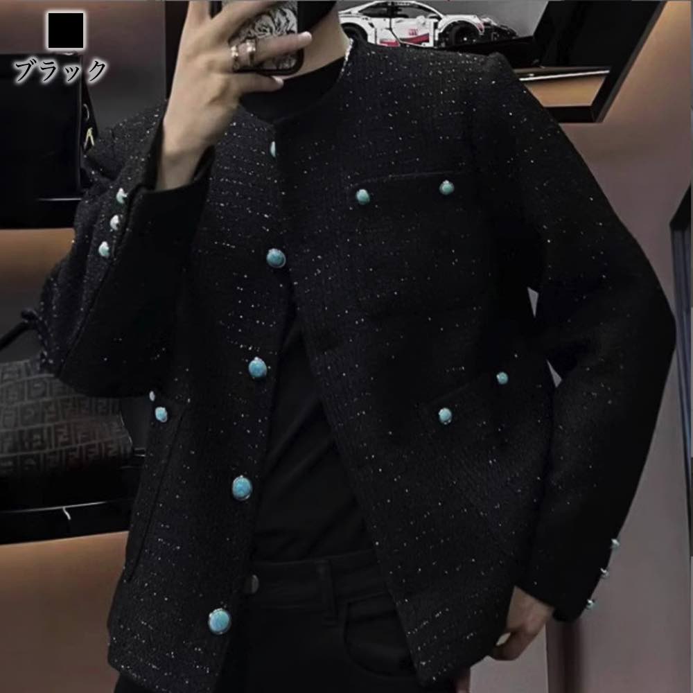 ノーカラージャケット メンズ ノーカラーツイードジャケット ノーカラーコート 人気 ジャケット おすすめ ボア ノーカラー セール ショート テーラードジャケット カジュアル フォーマル 冬 アウター ブランド ビジネス 春 セットアップ 秋 ミリタリージャケット ピンク