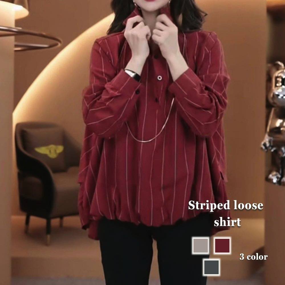 シャツ レディース ストライプルーズシャツ 長袖 冬 事務服 暖かい ランニング ゆったり ロゴ カジュアル 春 ポロシャツ しわになりにくい 襟付き トップス 厚手 スポーツ 大人 形態安定 オフィス おしゃれ ブランド Tシャツ 麻 ブラウス 秋 かわいい カットソー