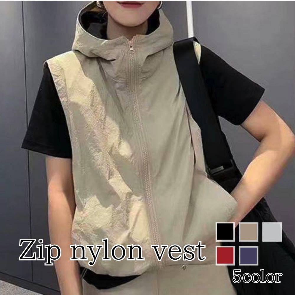 【\クーポン利用で20%OFF!/】 ベスト レディース ジップナイロンベスト 中綿 冬 スーツ 黒 羽毛 あったか アーガイル スポーツ おしゃれ キルト 前...