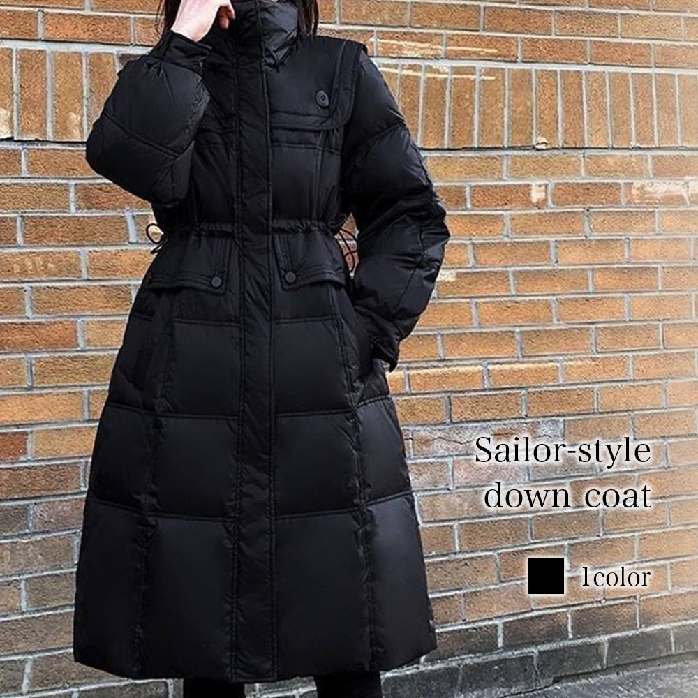 ダウンジャケット レディース セーラー風ダウンコート おしゃれ 防風 秋 春 ショート 暖かい 人気 ショートコート 軽い きれいめ 赤 ダウンコート ジャンパー ロング ダウン コート 白 40代 丈 黒 大きいサイズ フード ハーフ 冬 軽量 20代 ブランド 高級 スリム