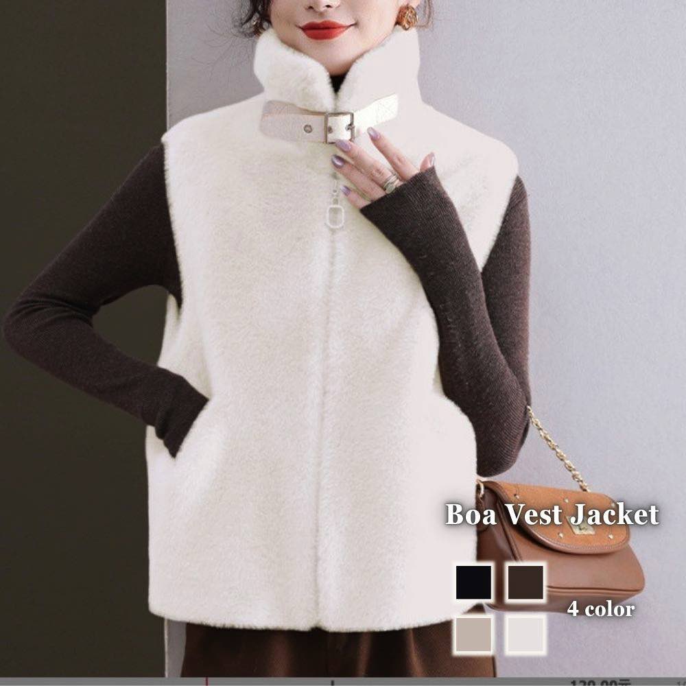 【＼クーポン利用で20%OFF!／】 ベスト レディース ボアベストジャケット あったか おしゃれ 秋 フリース ブランド 人気 春 部屋着 スーツ ニット アーガイル 厚手 スポーツ ウール ダウン シニア 冬 お年寄り 羽毛 キルティング 黒 襟なし 可愛い ロング 中