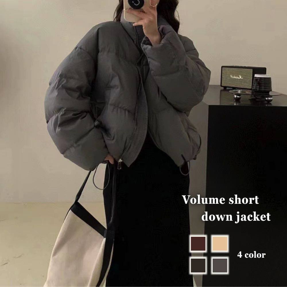 ダウンジャケットレディースボリュー...