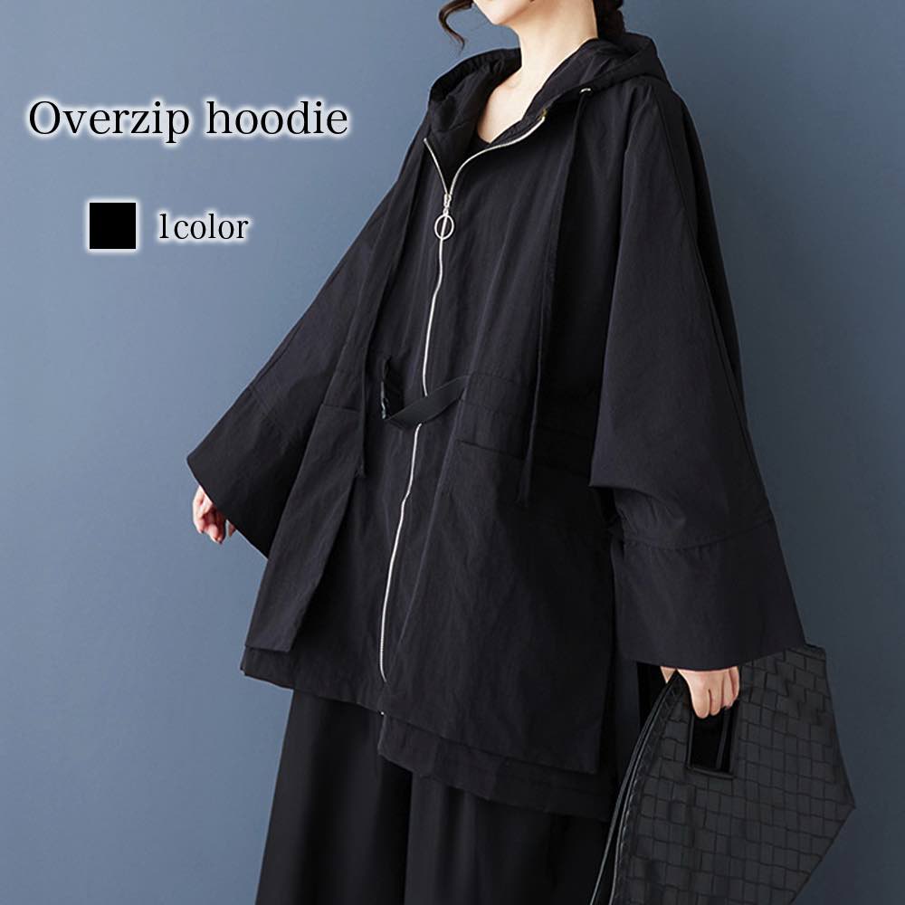 ブルゾンレディースオーバージップパ...