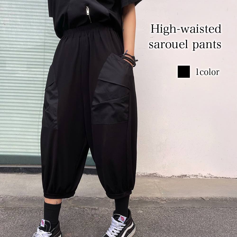 ワイドパンツレディースハイウエスト...