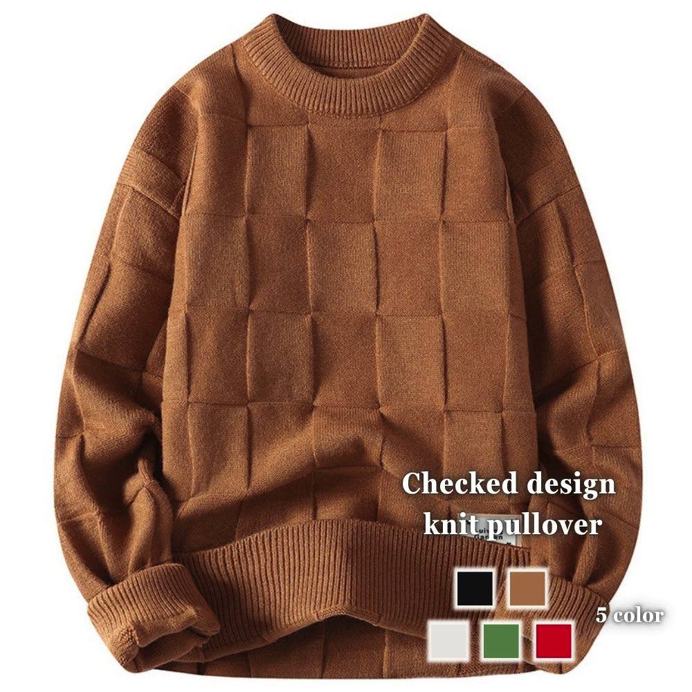 【＼クーポン利用で20%OFF!／】 セーター メンズ チェックデザイ...(4.0)