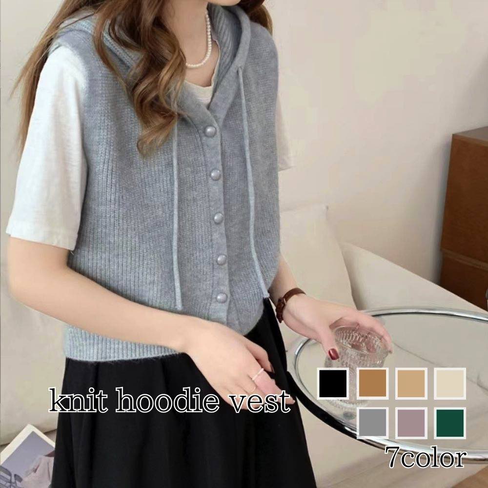 Vests - スーパーセール タイムセール SALE ベスト レディース ニットパーカーベスト ロング ブランド 可愛い 襟なし 人気 フリース キルト お年寄り シニア 厚手 冬 ウール アウター 中綿 スポーツ ダウン キルティング 前開き 羽毛 スーツ 秋 おしゃれ 部屋着 あった