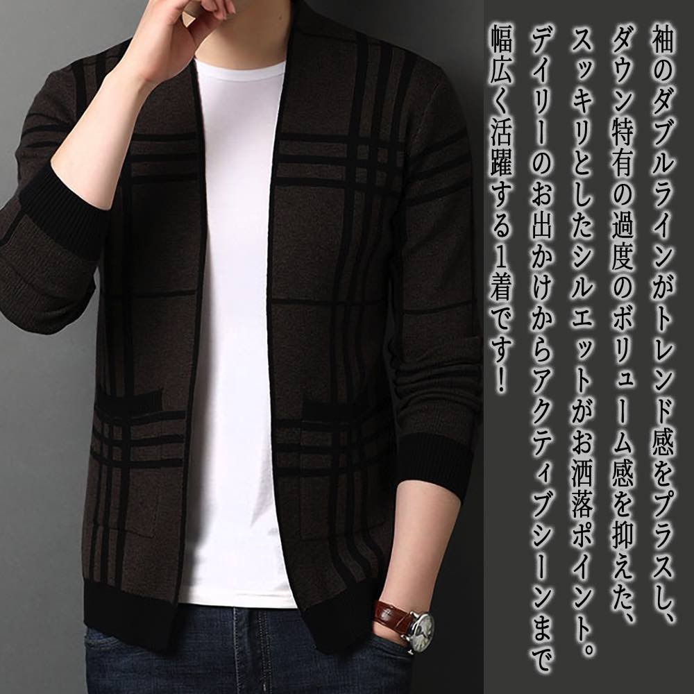 ノーカラージャケットメンズダブルラ...