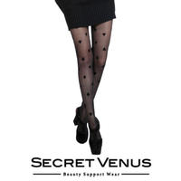 【Secret Venus 着圧タイツ(トランプ柄)】[シークレットヴィーナス タイツ](着圧タイツ 強力 着圧 タイツ 柄 むくみ タイツ 着圧ソックス レディース 引き締め タイツ 太もも 脚痩せ 着圧タイツ ウエスト 引き締め 楽天 通販)