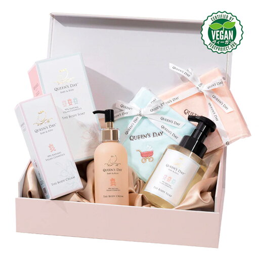 QUEEN'S DAY BABY&KIDS | ハンドタオル2枚セットEDGE BOX(ライトグレーボックス) QUEEN'S DAY BABY&KIDS | ハンドタオル2枚セットEDGE BOX(ライトグレーボックス)