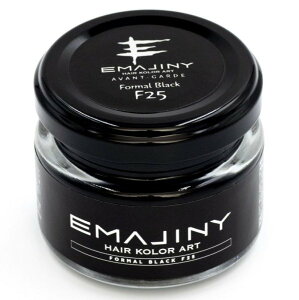 EMAJINY WAX フォーマルブラックヘアカラーワックス（黒）36g /Formal Black