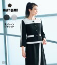 【MARY QUANT×UF】躍動感をもたせた大胆なライン使いが印象的なノーカラージャケット【5号〜17号】