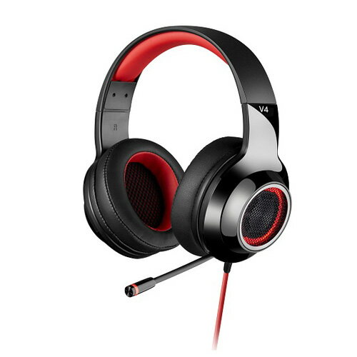Edifier ゲーミングヘッドセット V4 バーチャルサラウンド7.1ch対応 レッド ED-V4RD 日本正規代理店品