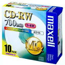 マクセル maxell データ用4倍速対応CD-RW 10枚 700MB ホワイトプリンタブル CDRW80PW.S1P10S