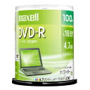 }NZ maxell f[^p DVD-R 1-16{Ή ЂтzCg[x 4.7GB 100 DR47PWE.100SP