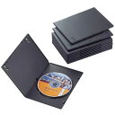 エレコム ELECOM スリムDVDトールケース ブラック 1枚収納/10枚入 CCD-DVDS03BK