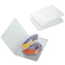 エレコム ELECOM DVDトールケース 3枚収納/3枚 クリア CCD-DVD07CR