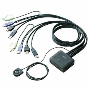 ̵ۥ쥳 ELECOM ѥش HDMIб KVM-HDHDU2