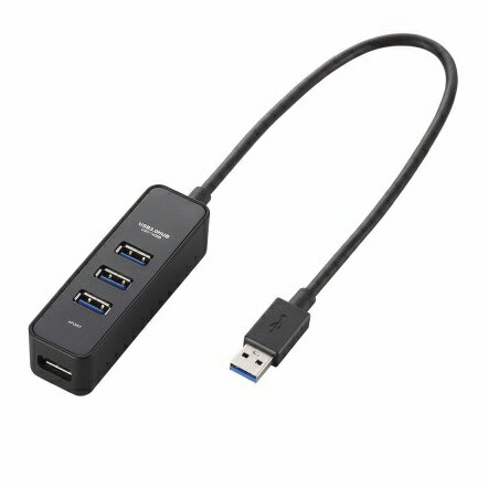 エレコム ELECOM マグネット付き4ポートUSB3.0ハブ U3H-T405BBK