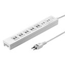 サンワサプライ 電源タップ 2P 7個口 5m ホワイト TAP-F27-5K(2)