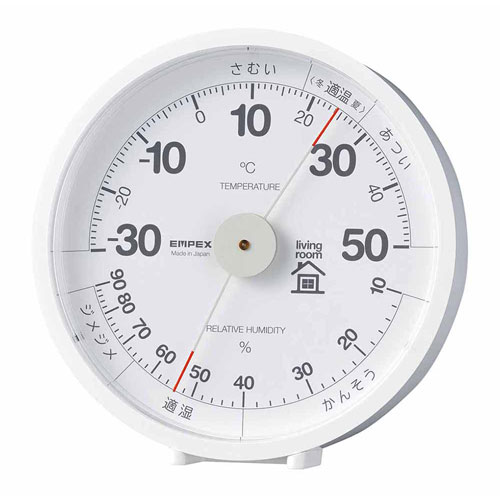 エンペックス EMPEX 温湿度計 おうちルーム ホワイト リビング用 TM-6351 エンペックス EMPEX 温湿度計 おうちルーム ホワイト リビング用 TM-6351