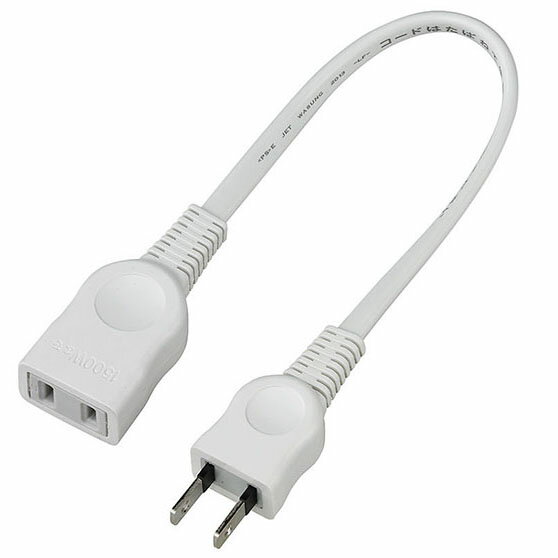 ~2 Holes - ELPA ちょっとコード 0.2m W-1502B（W）