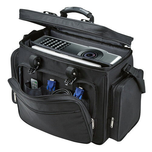 サンワサプライ プロジェクターバッグ 15.6インチワイド対応 ブラック BAG-PRO4