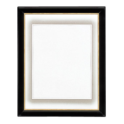 ナカバヤシ 葬儀用写真額ハチマル 黒線 フ-SS-20