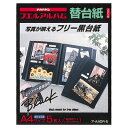ナカバヤシ フリー替台紙 ブラック台紙 A4 ア-A4DR-5