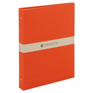 ナカバヤシ 布クロスアルバム Terracotta テラコッタ バインダ-式ポケットアルバム L判3段 レッド TER-L3Y-140-R
