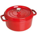 ストウブ staub ピコ ココット ラウンド 24cm チェリー 40509-835 日本正規品業務用