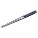 ダンロップホームプロダクツ 本焼ステンレス黒合板 六角柄盛箸 240mm 2124