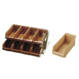 SA18-8 デラックス オーガナイザー 2段4列 8ヶ入 キャメル