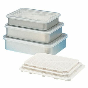 アカオアルミ アルミ PP蓋付バット スノコ付 中