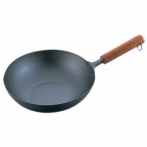 純チタン 木柄いため鍋 28cm
