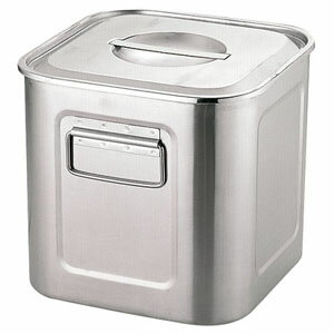 三宝産業 エコクリーン UK 18-8 深型角キッチンポット 27cm