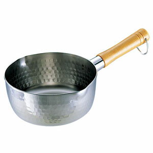 SA18-8 打出雪平鍋 両口 15cm