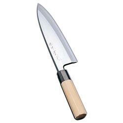 堺實光 紋鍛 出刃庖丁 片刃 21cm AZT1706