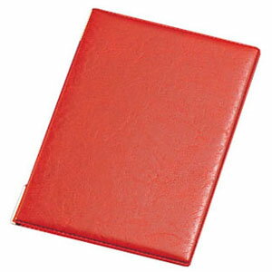 えいむ レザータッチメニューブック LB-401 大 レッド