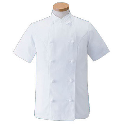 コックコート 半袖 女性用 ホワイト 白 S KG-428 サーヴォ サンペックスイスト 業務用 ユニフォーム 制服(3.0)